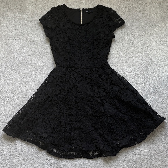 Max + Ash Dresses & Skirts - Elegant Black Lace Mini Dress